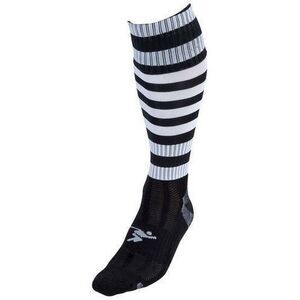 Precision Childrens/Kids Pro Hooped Soccer Socks / Black/White